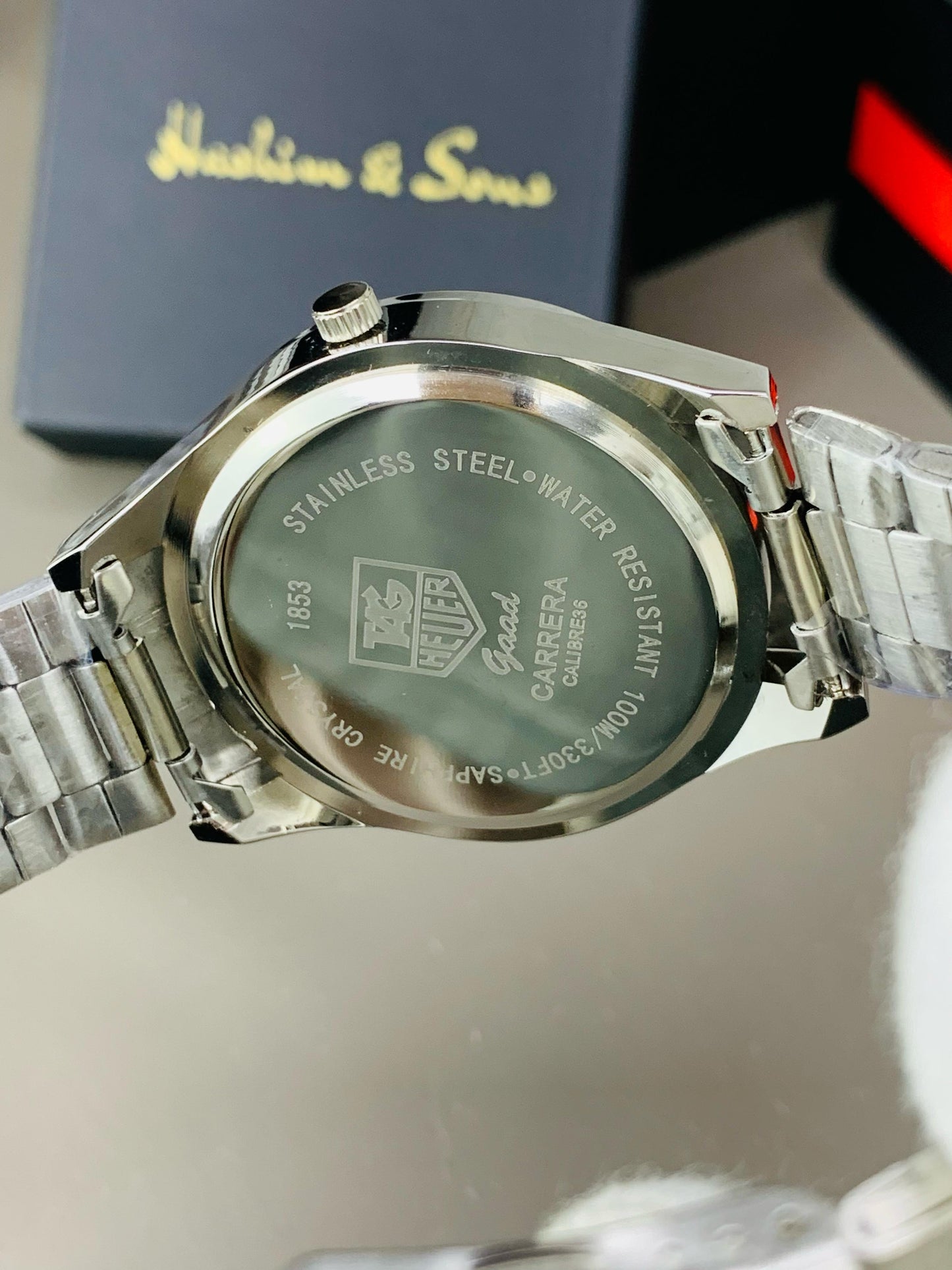 Tag Day & Date Chain Silver