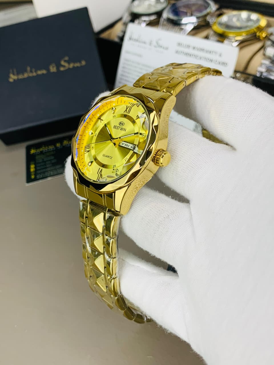 BW Ceramic Day & Date Watch (Golden)