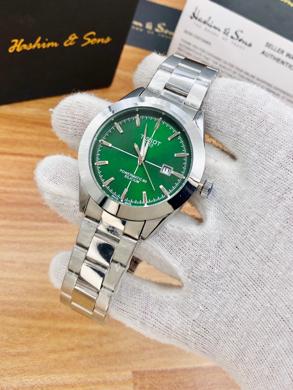 Smooth Movement Watch (Silver Green)