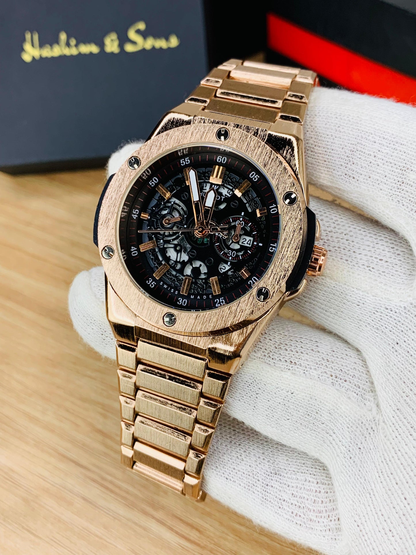 HB Quartz | Date Adjustment | (Rose Gold)