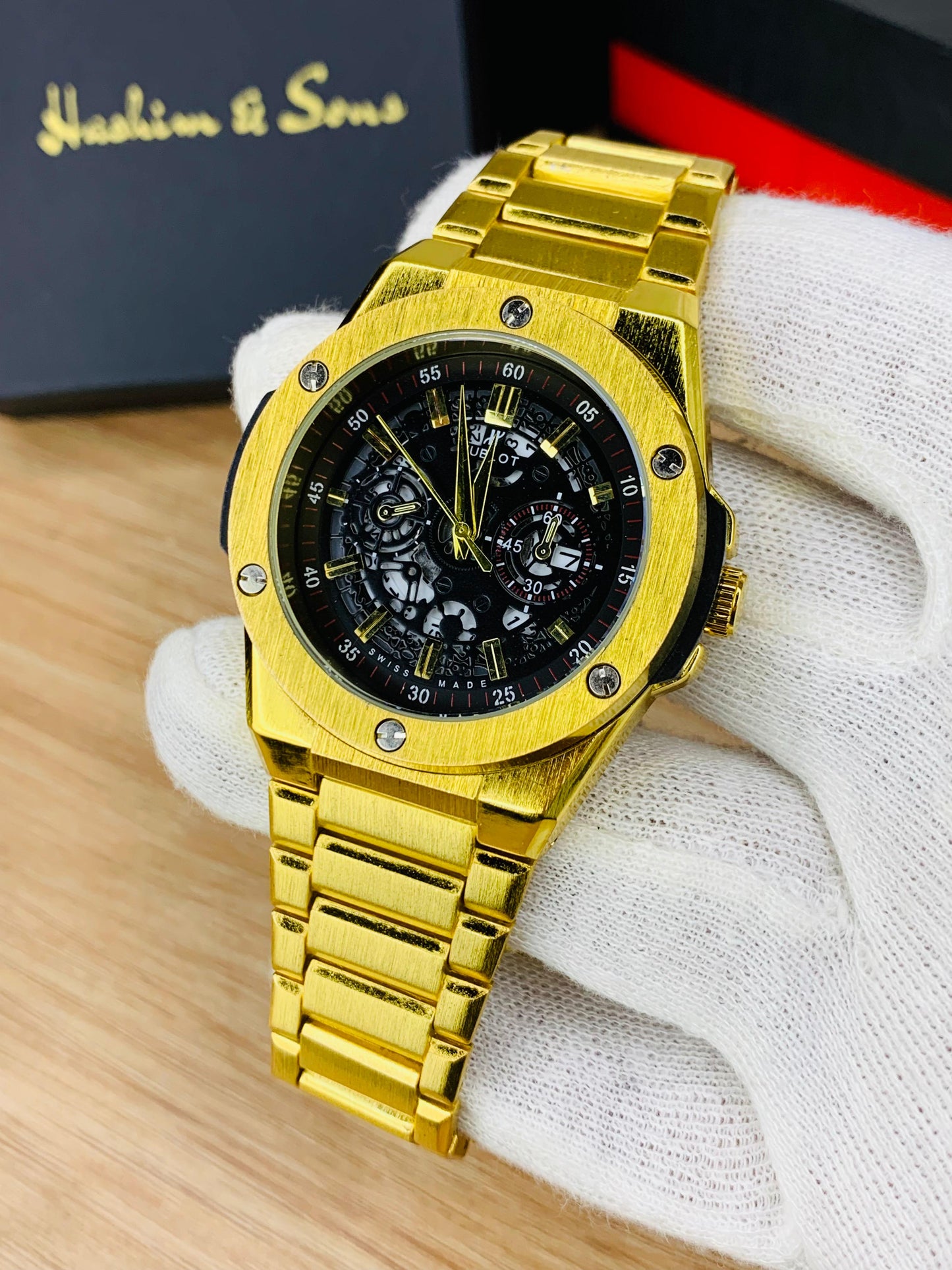 .HB Quartz | Date Adjustment | (Gold)