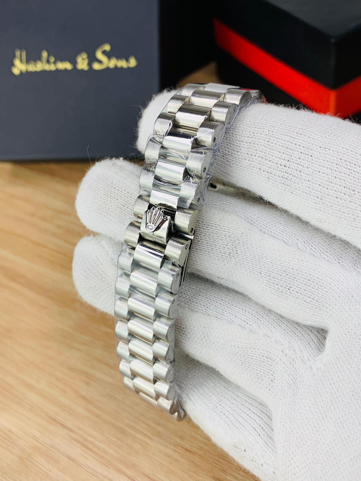 Branded Mens Stone Model (Silver)