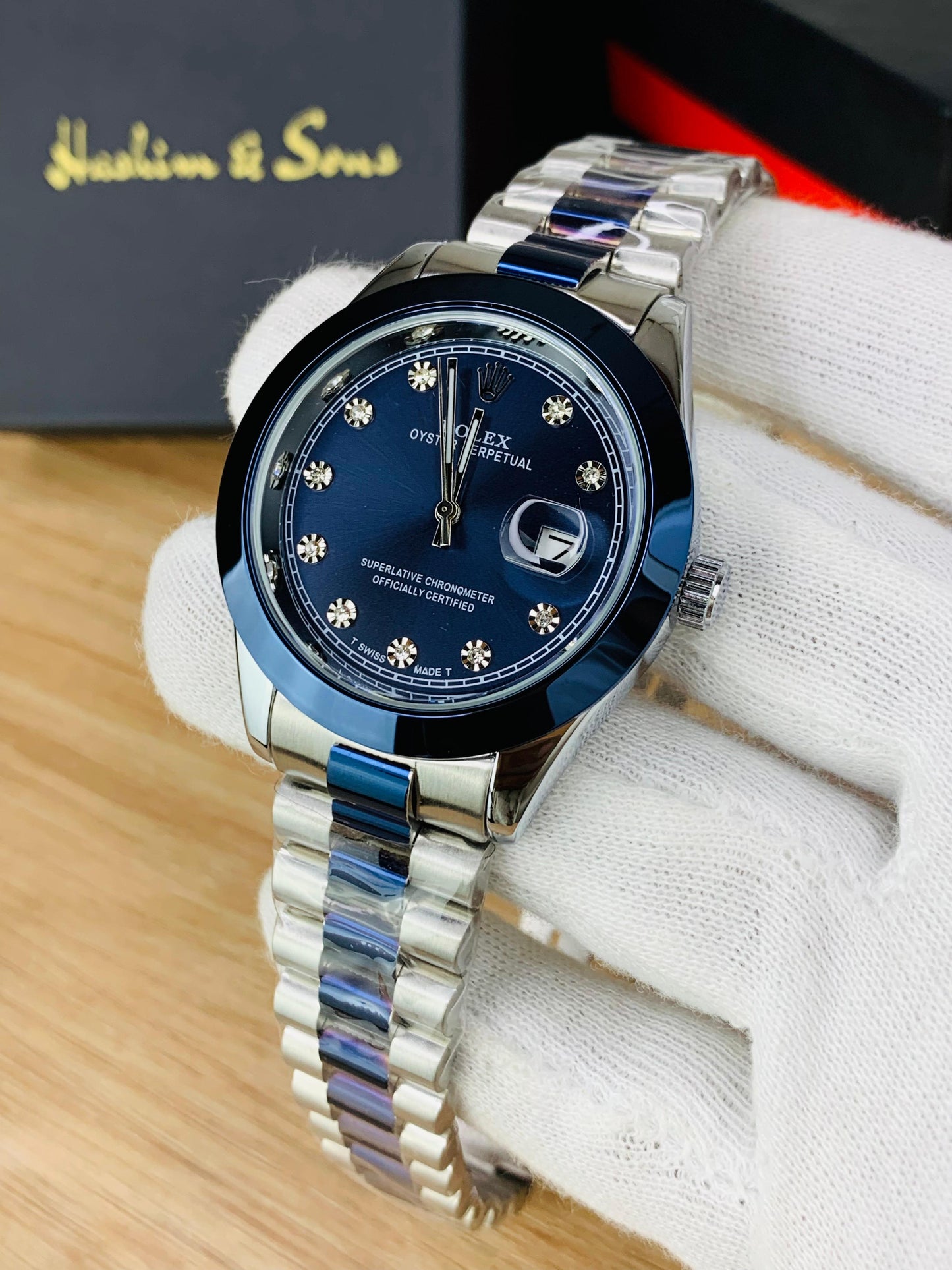 Branded Mens Blue Stone Model (Blue Two Tone)