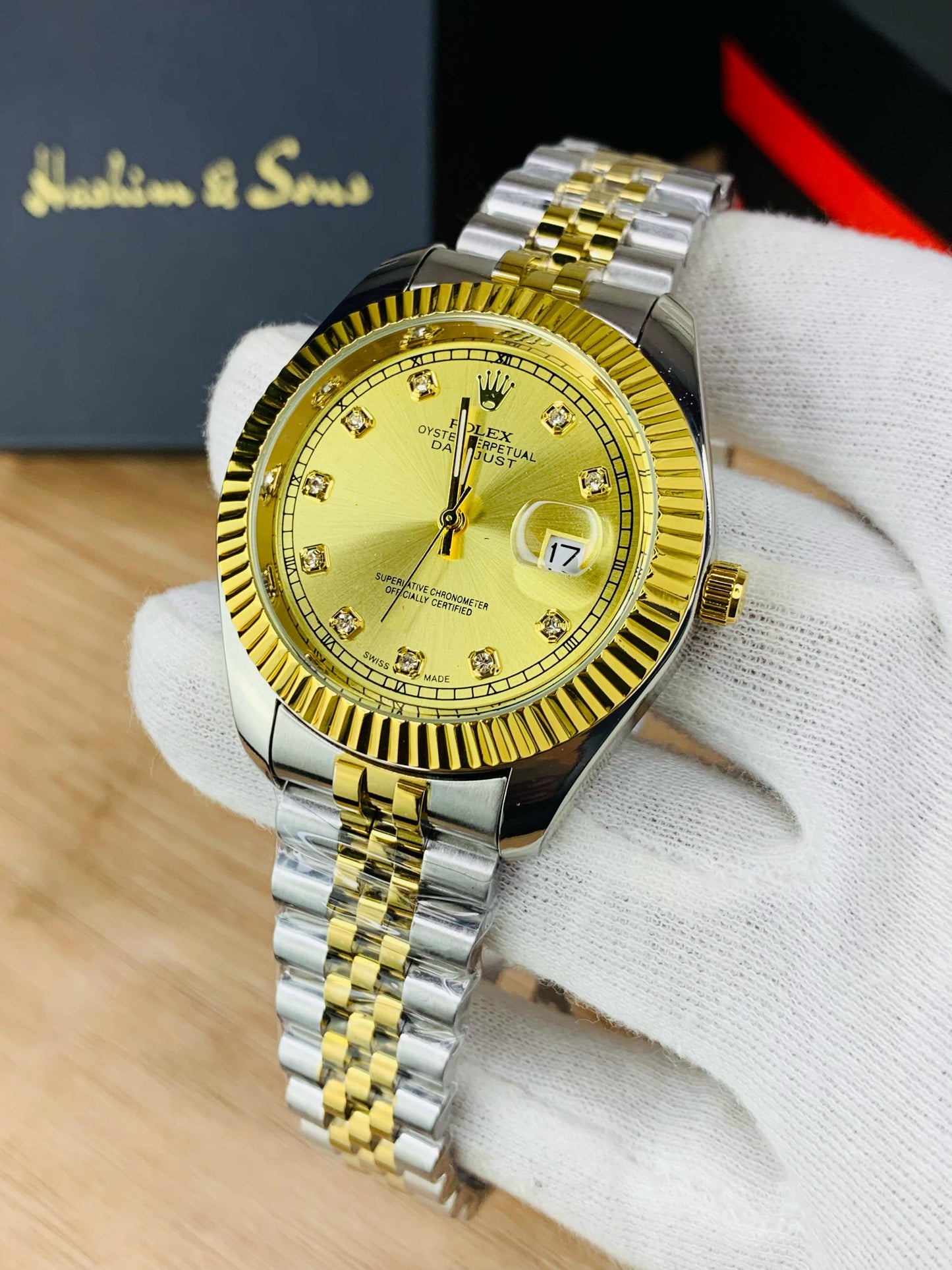 Kangoori Stone Watch (Two Tone Gold)