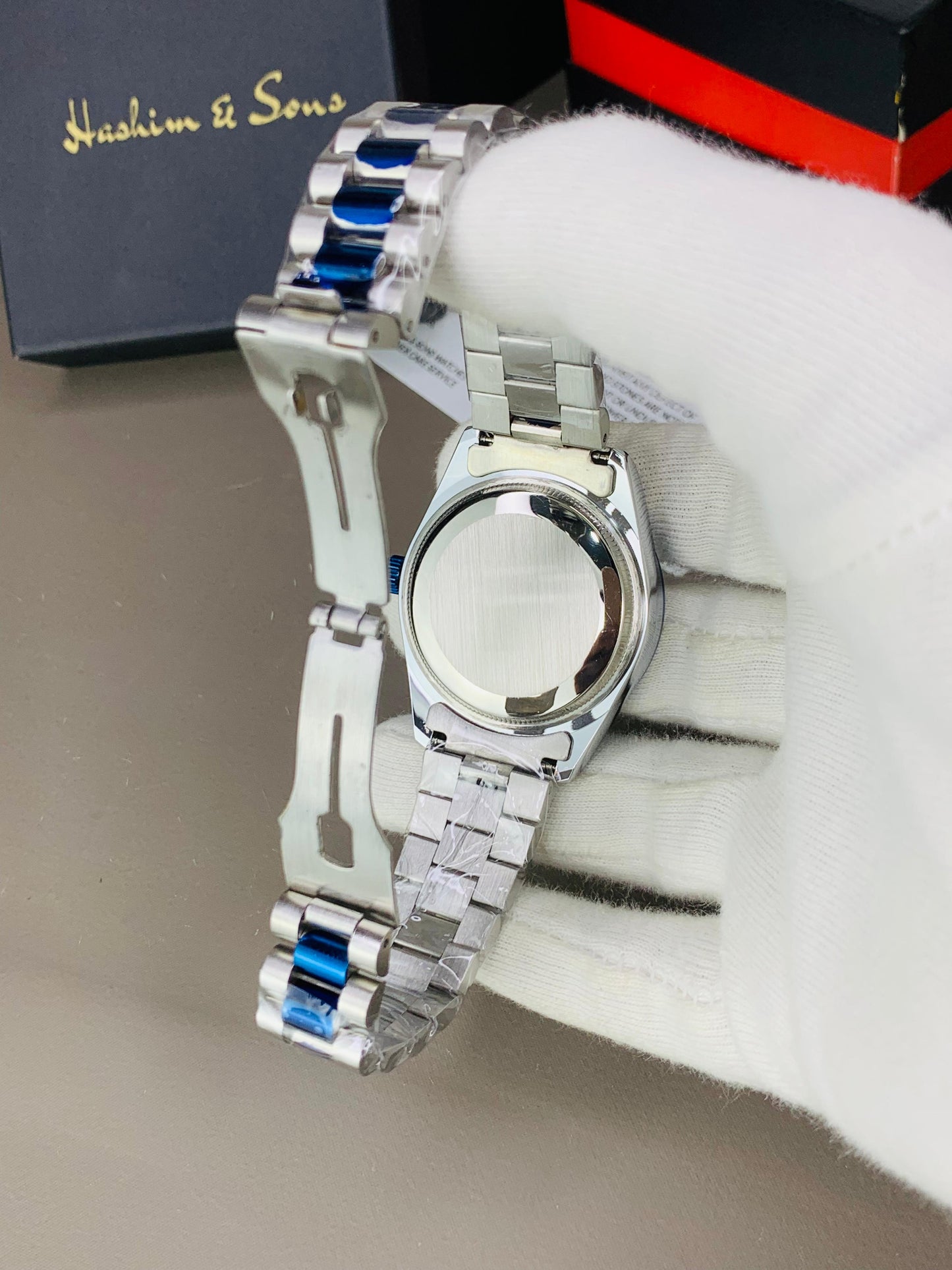 Arabic Dial Blue Two Tone