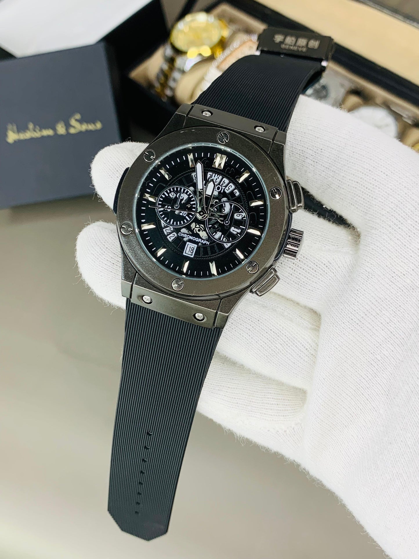 New HB Straps Black Watch