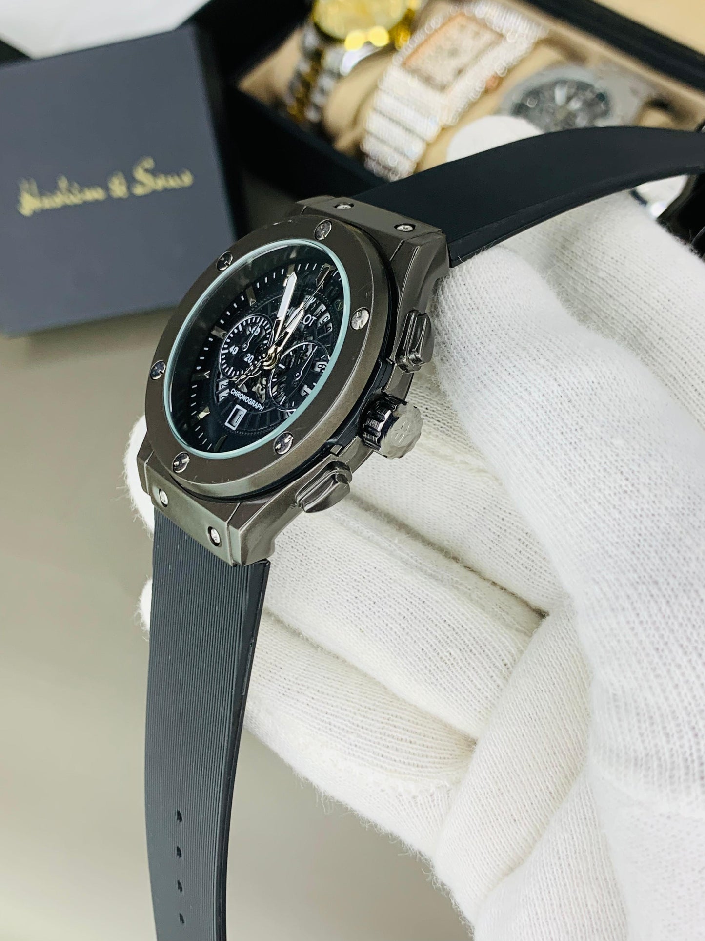 New HB Straps Black Watch