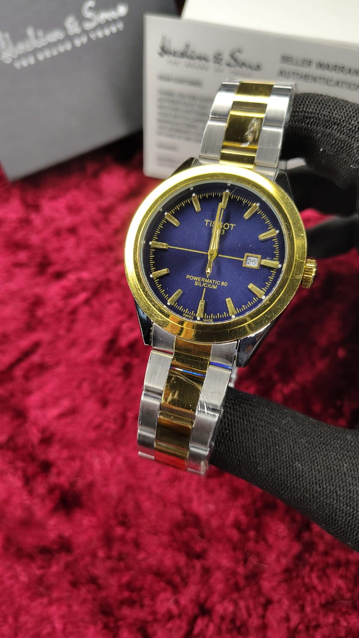 Gentlemen Watch Two Tone Blue
