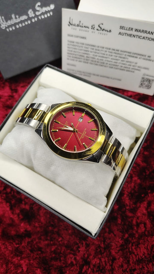 Gentlemen Watch Two Tone Red