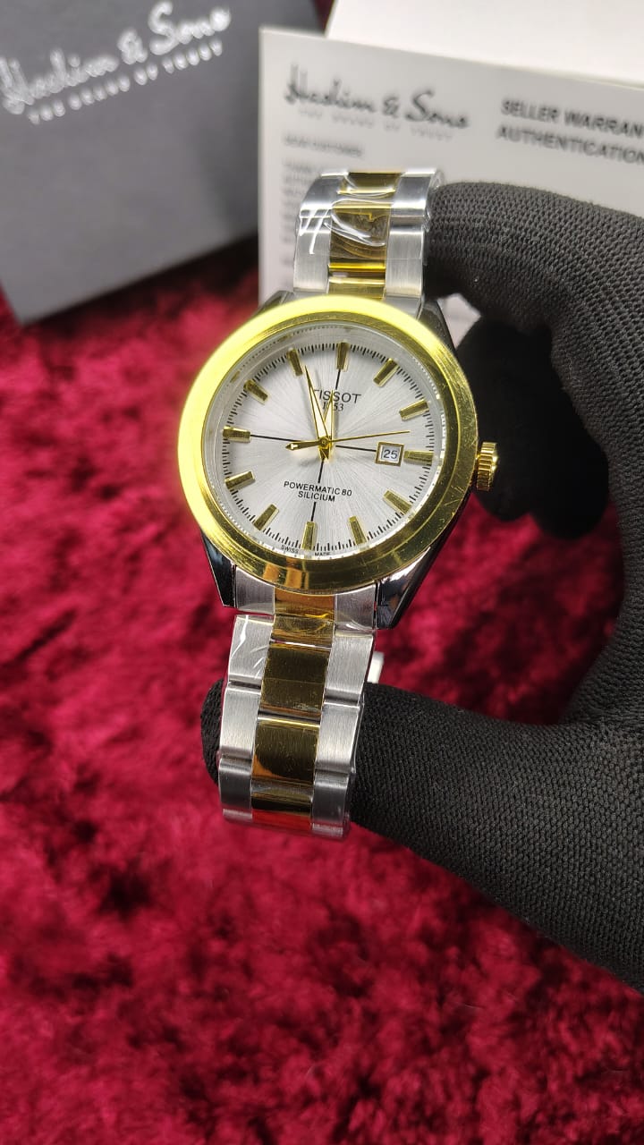 Gentlemen Watch Two Tone White