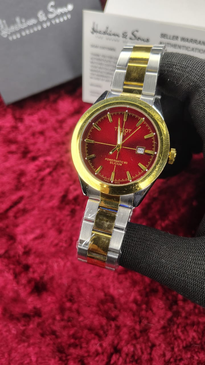 Gentlemen Watch Two Tone Red
