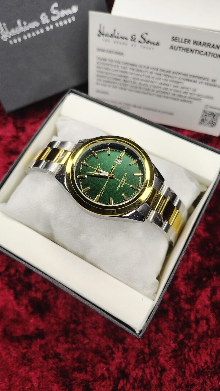 Gentlemen Watch Two Tone Green
