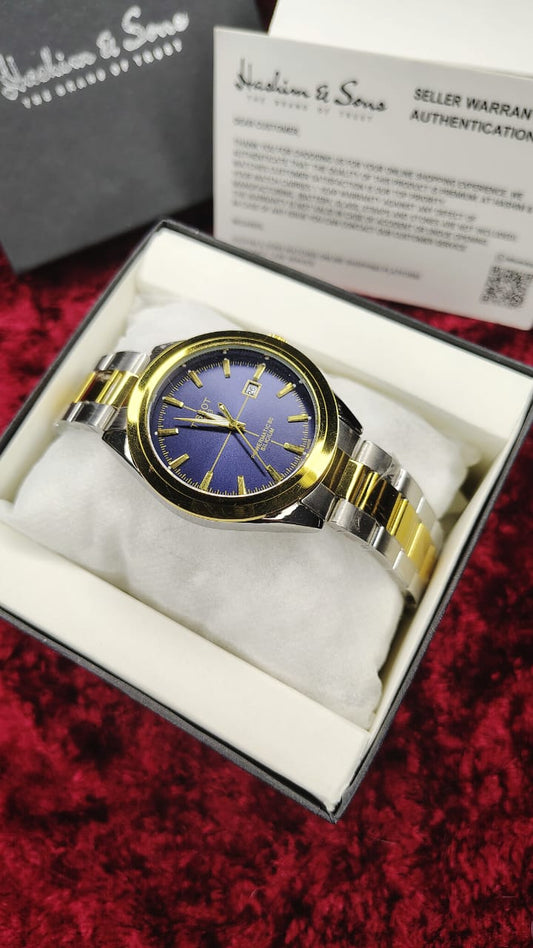 Gentlemen Watch Two Tone Blue