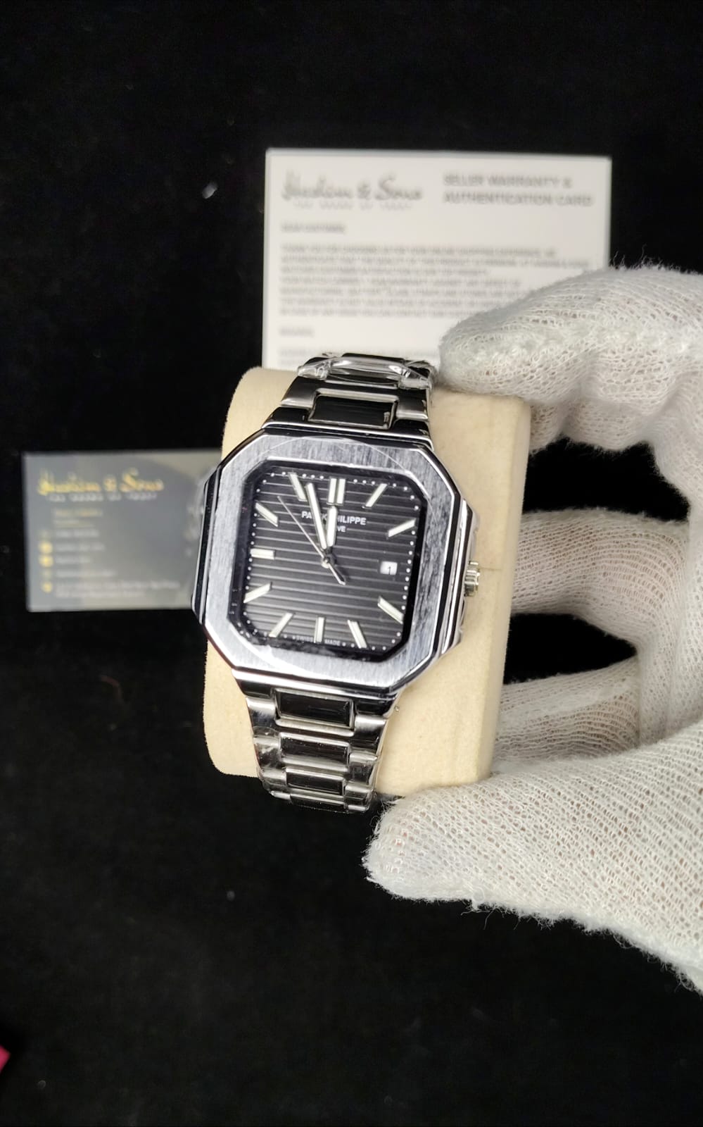 PP Square Model Silver Black
