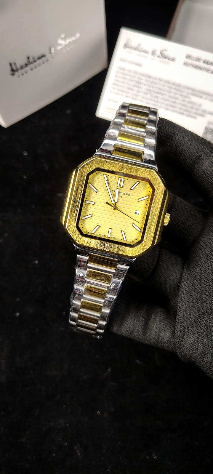 PP Square Model Two Tone Gold