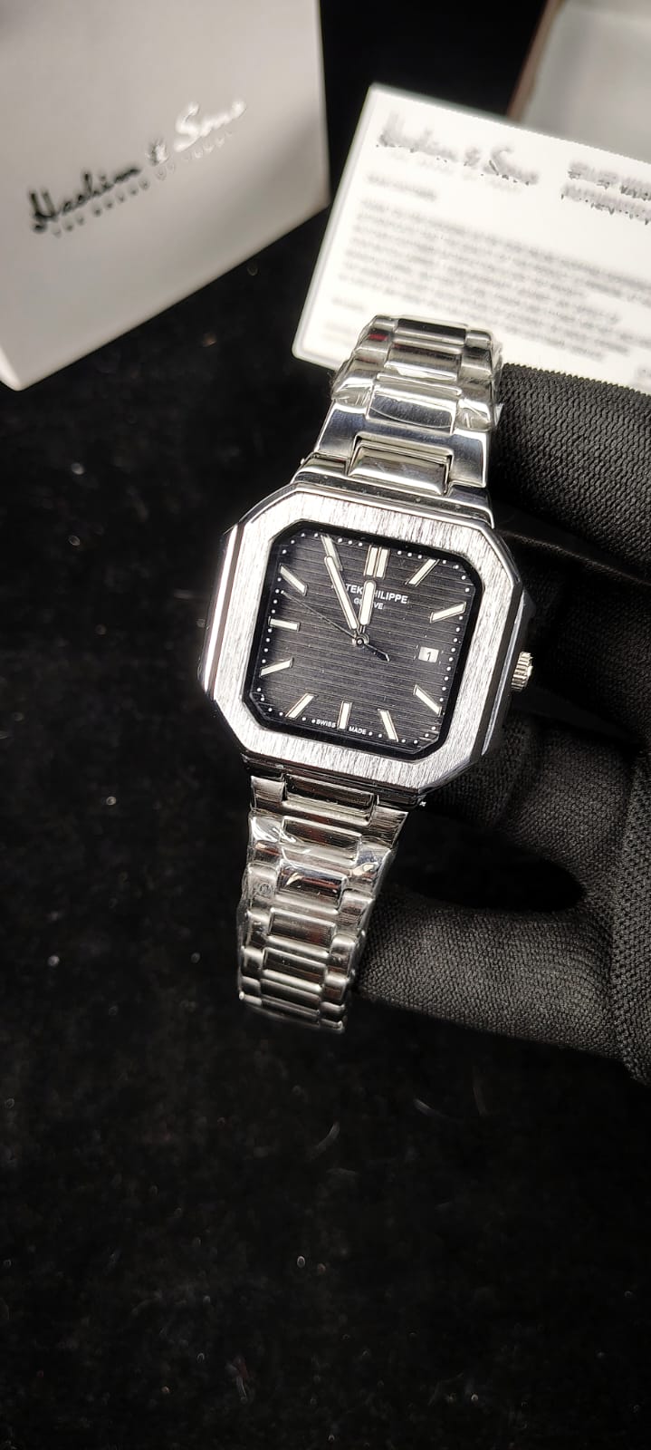 PP Square Model Silver Black