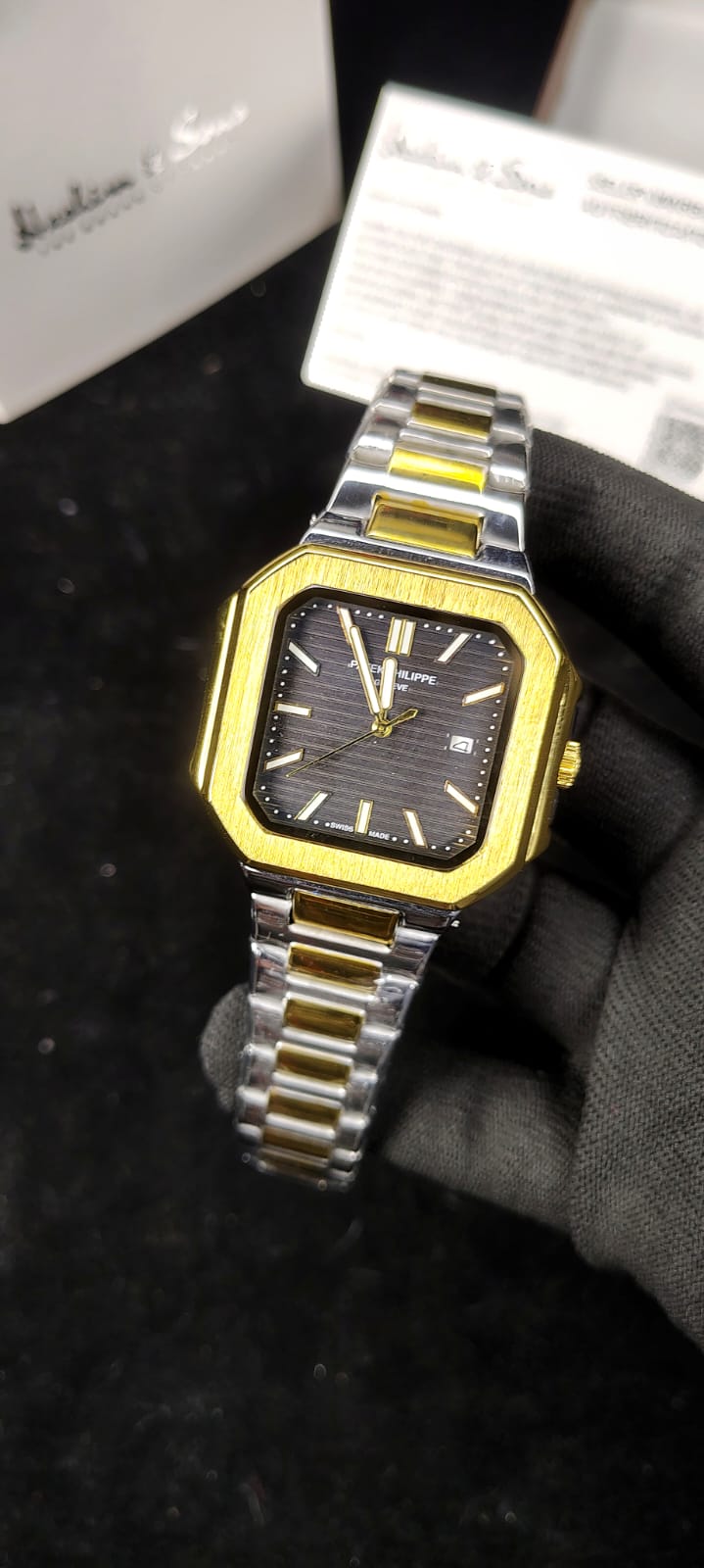 PP Square Model Two Tone Black