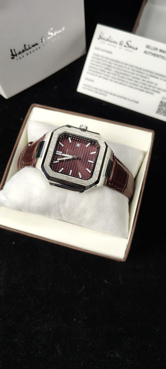 PP Square Model Brown Strap