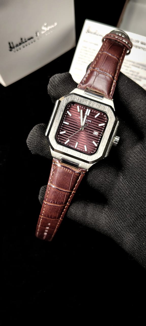 PP Square Model Brown Strap