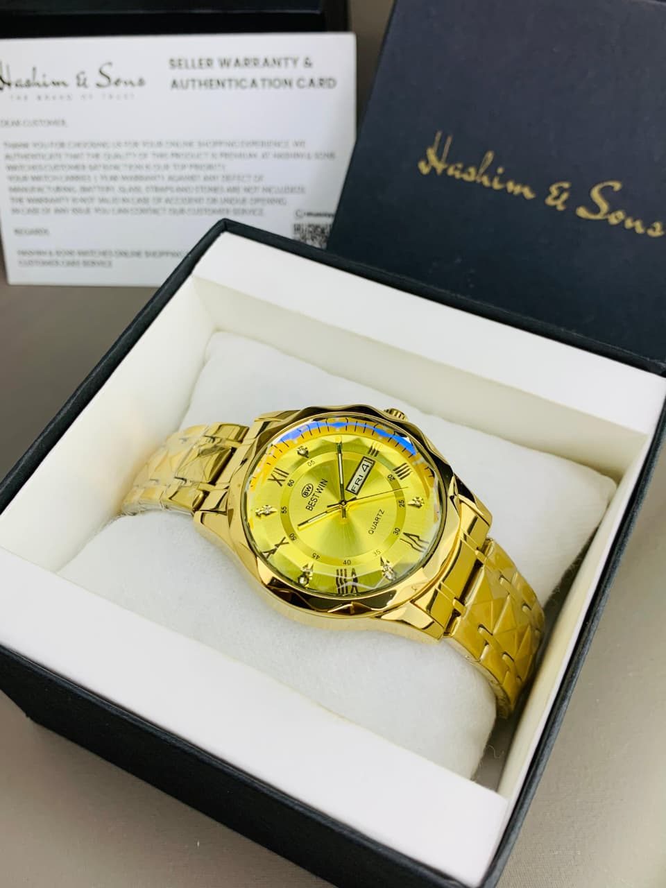 BW Ceramic Day & Date Watch (Golden)