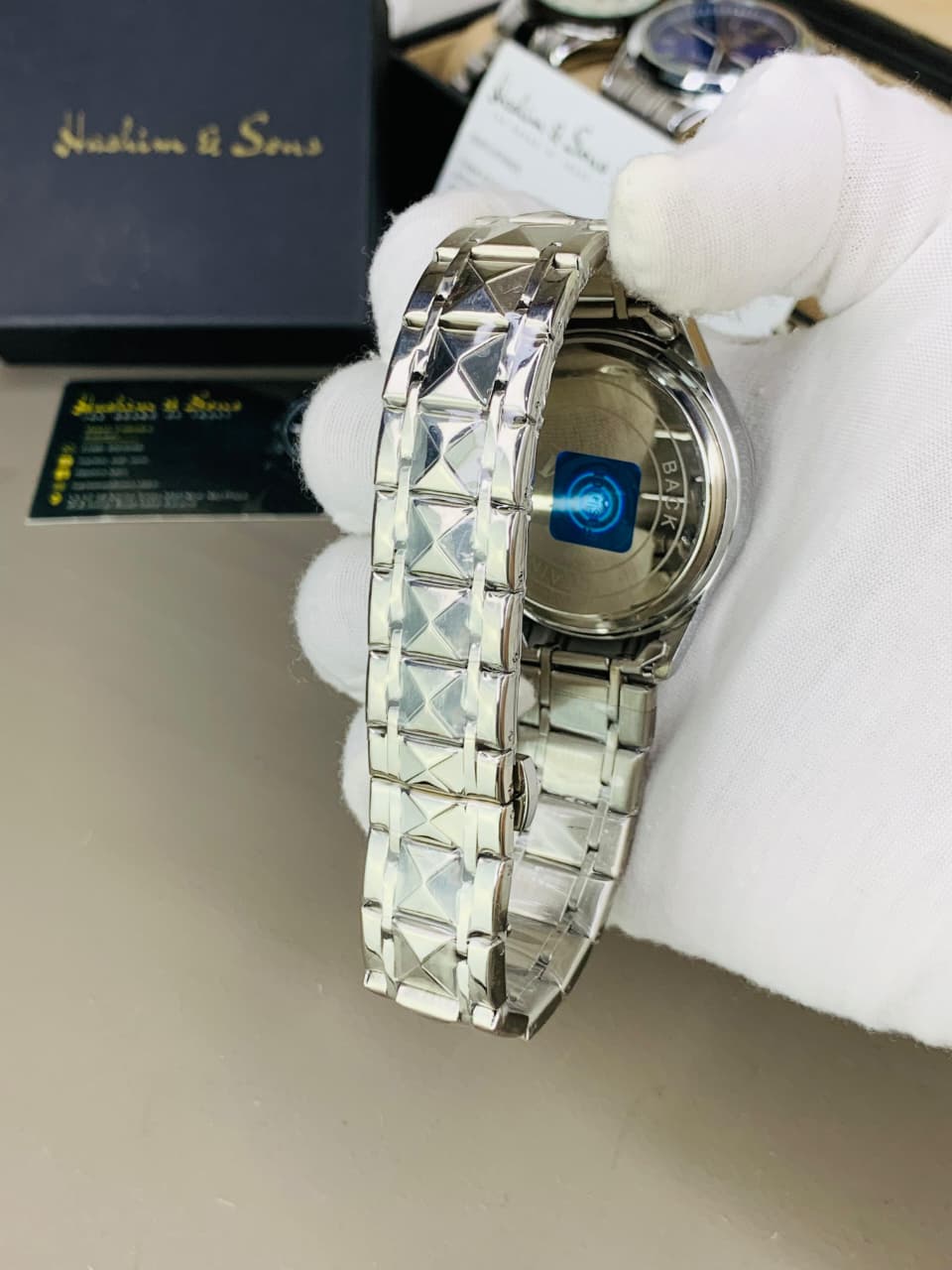BW Ceramic Day & Date Watch (Silver Green)