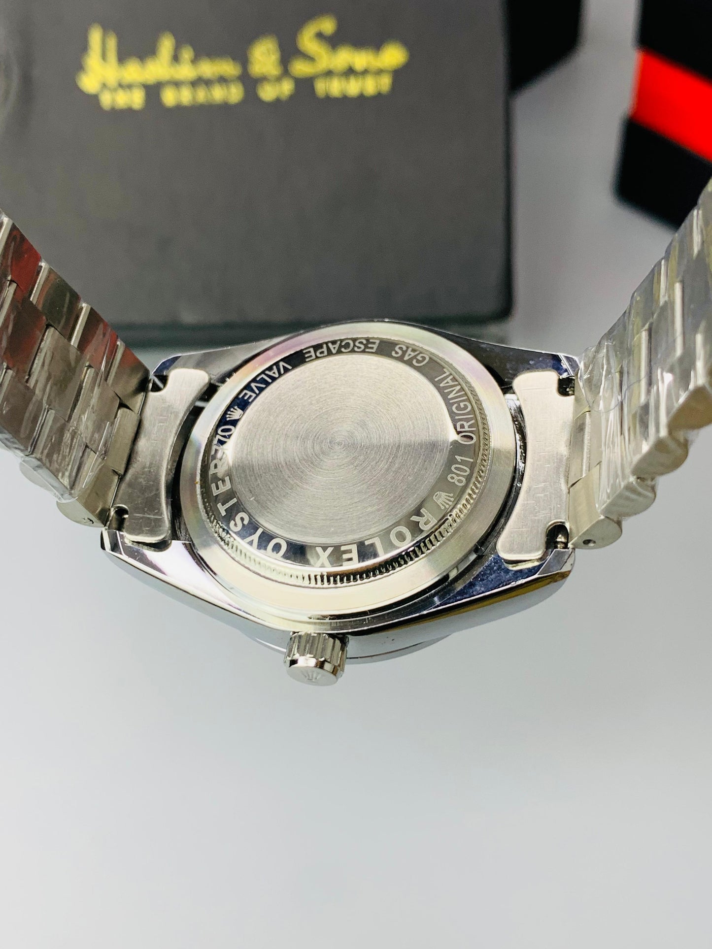Oyster Model With Date Adjustment ( Silver Blue )