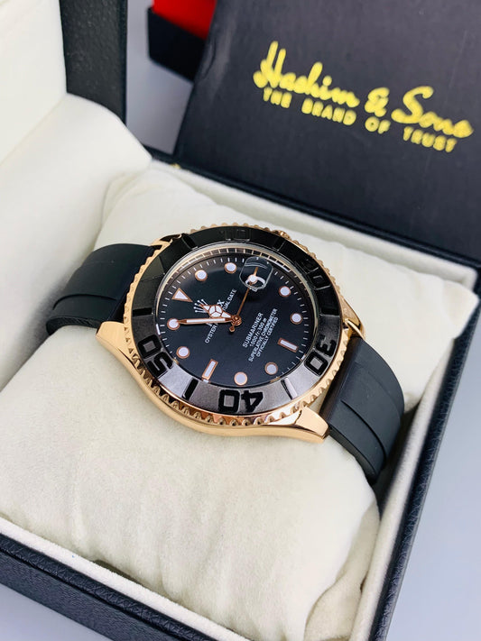 Rose Gold Men Watch