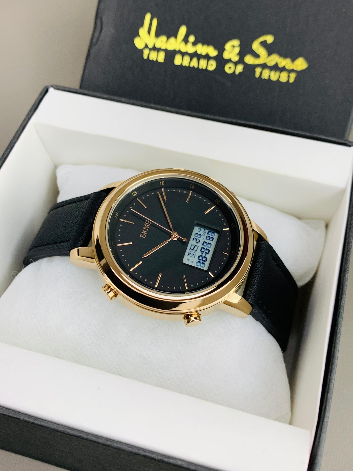 SKMEI DUAL TIME ORIGINAL WATCH (ROSE GOLD)