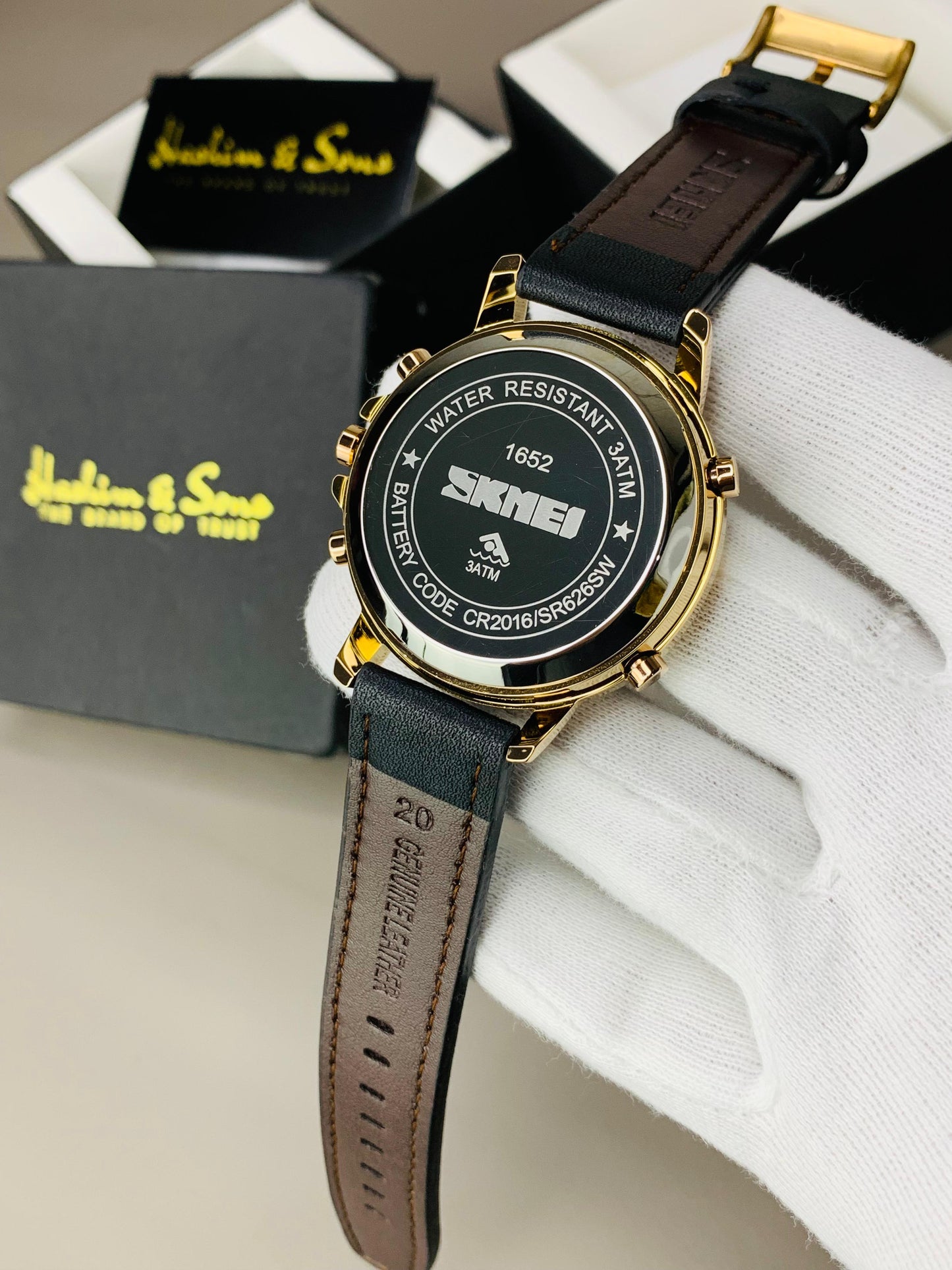 SKMEI DUAL TIME ORIGINAL WATCH (GOLDEN)