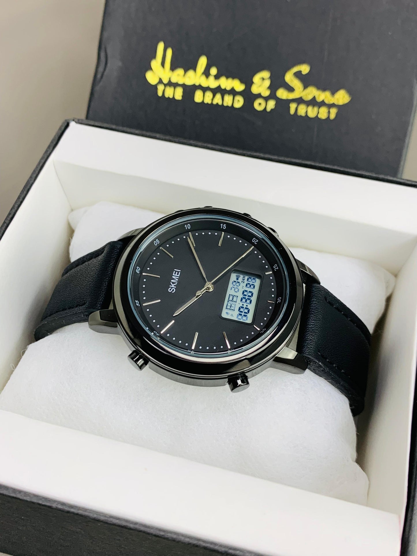 SKMEI DUAL TIME ORIGINAL WATCH (BLACK)