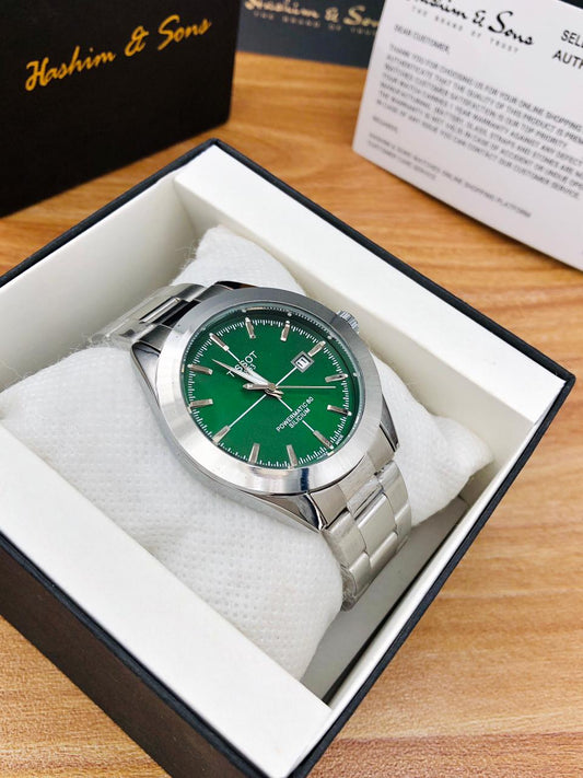 Smooth Movement Watch (Silver Green)